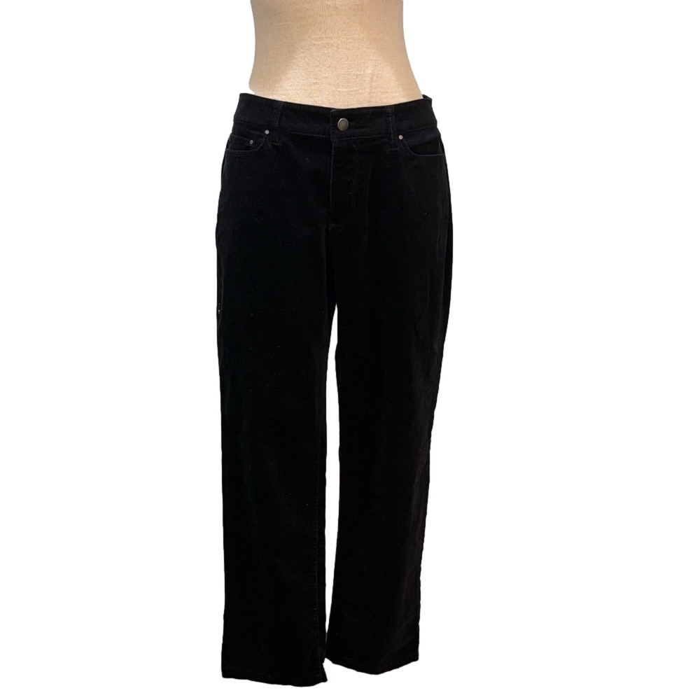 Ann Taylor sz 12 curvy black corduroy dress pants